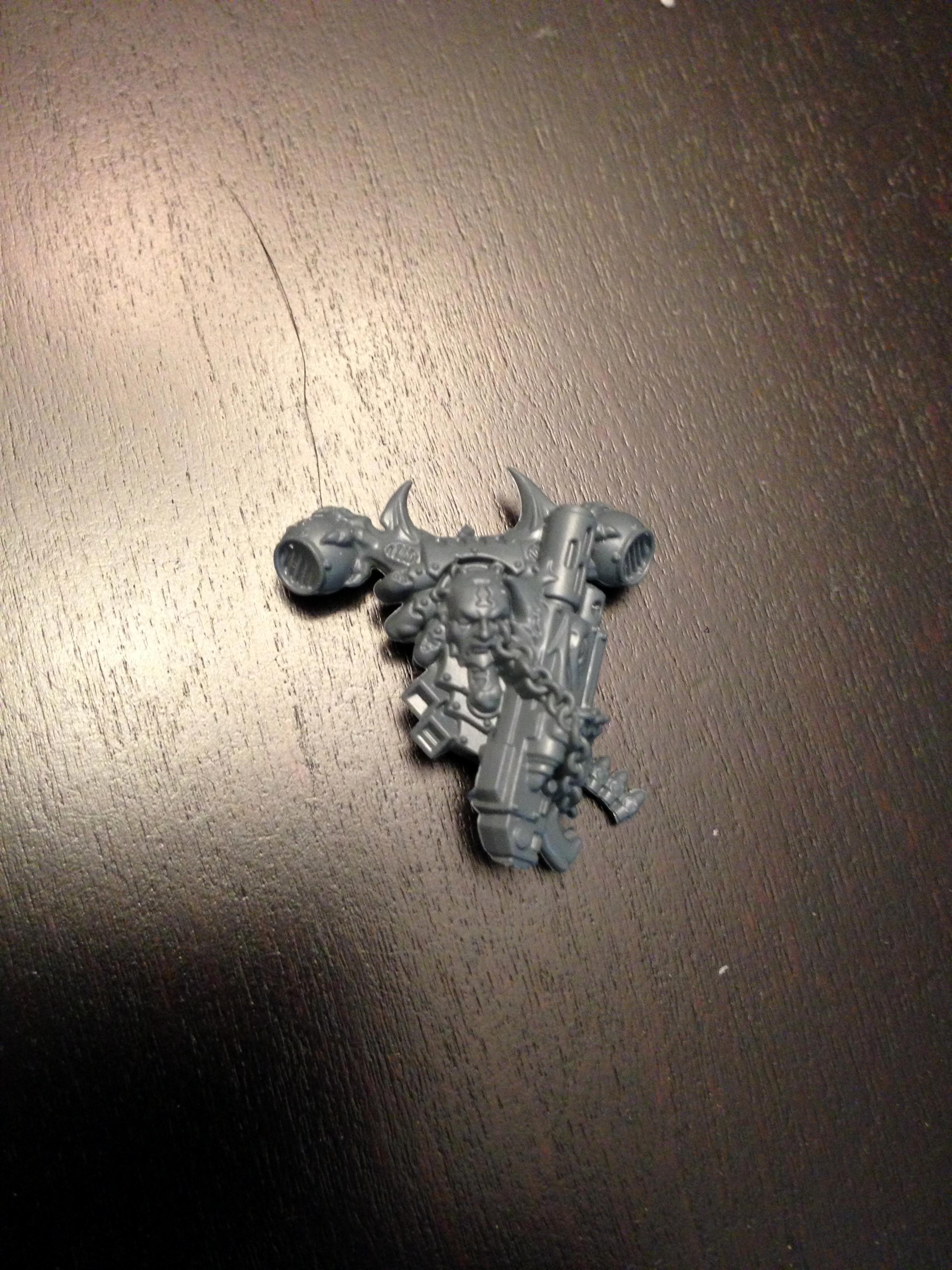 Backpack, Champion, Chaos Space Marines, Meltagun, The Everliving